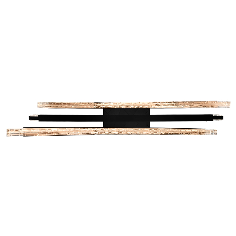 Saber Integrated LED Black Chandelier