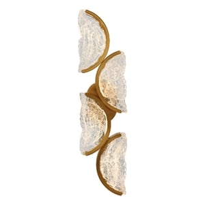 Moon Integrated LED Brass Wall Light