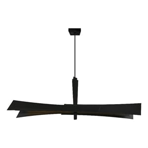 Solara Integrated LED Black Chandelier