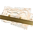 Arcus Integrated LED 50in Brass Chandelier with Handcrafted Glass