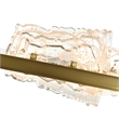Arcus Integrated LED 70in Brass Chandelier with Handcrafted Glass