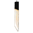 Petra Integrated LED 24in Black Chandelier with Handcrafted Glass