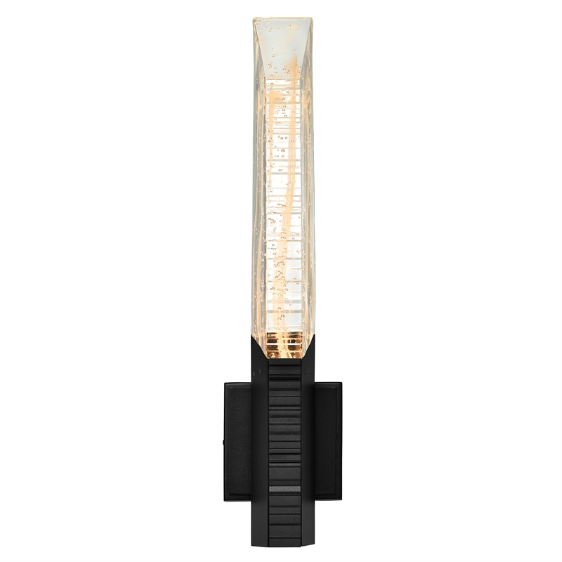 Petra Integrated LED 22in Sand Black Indoor-Outdoor Wall Light