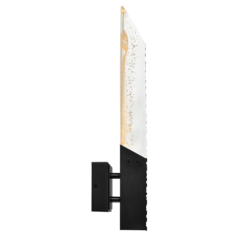 Petra Integrated LED 22in Sand Black Indoor-Outdoor Wall Light