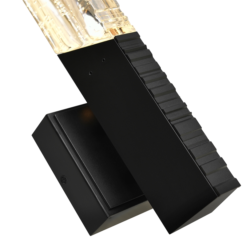 Petra Integrated LED 22in Sand Black Indoor-Outdoor Wall Light