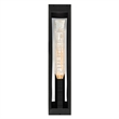 Petra Integrated LED 29in Sand Black Outdoor Wall Light with Handcrafted Glass