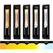 Petra Integrated LED 29in Sand Black Outdoor Wall Light with Handcrafted Glass
