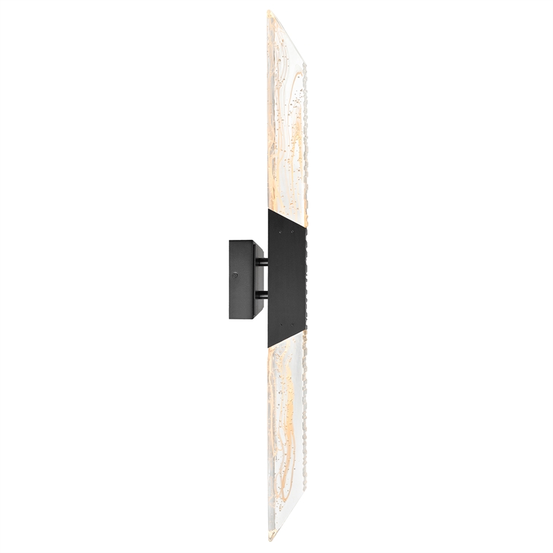 Petra Integrated LED 36in Sand Black Indoor-Outdoor Wall Light