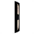 Petra Integrated LED 44in Sand Black Outdoor Wall Light with Handcrafted Glass