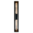 Petra Integrated LED 44in Sand Black Outdoor Wall Light with Handcrafted Glass