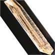 Petra Integrated LED 44in Sand Black Outdoor Wall Light with Handcrafted Glass