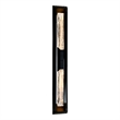 Petra Integrated LED 44in Sand Black Outdoor Wall Light with Handcrafted Glass