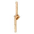 Contour Integrated LED 33in Brass Vanity Light with Handcrafted Glass