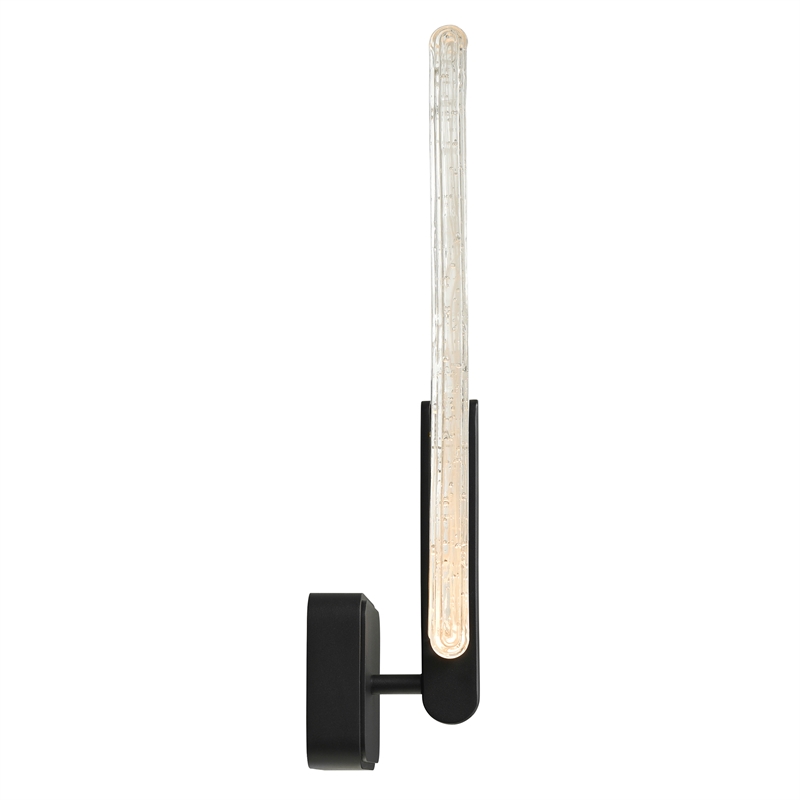 Curva Integrated LED 19in Sand Black Indoor-Outdoor Wall Light