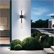 Curva Integrated LED 36in Sand Black Indoor-Outdoor Wall Light