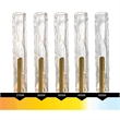 Curva Integrated LED 36in Brass Vanity Light with Handcrafted Glass