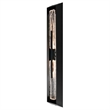 Curva Integrated LED 44in Sand Black Outdoor Wall Light with Handcrafted Glass