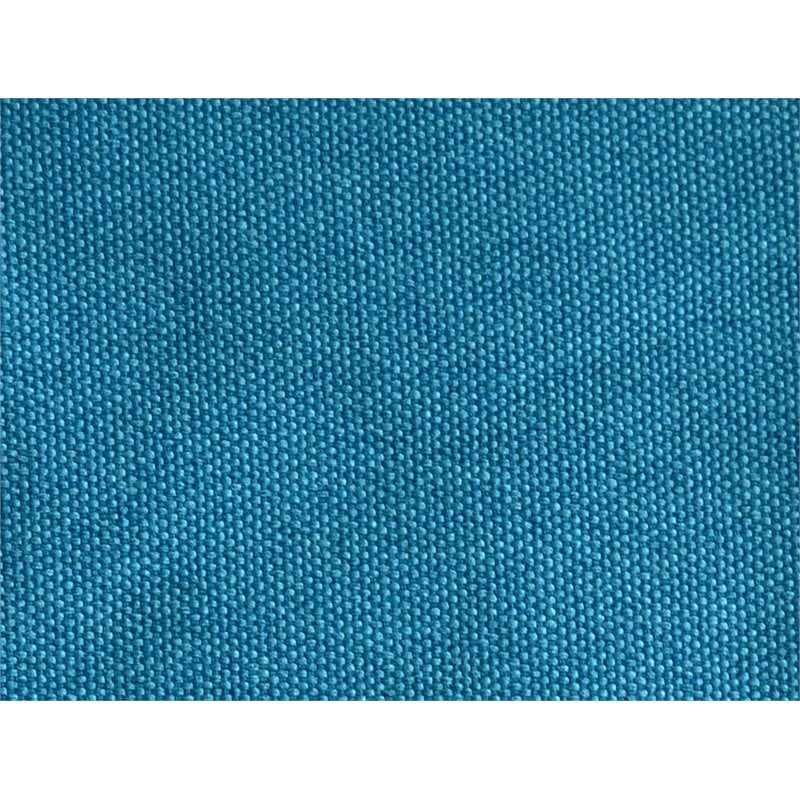 Omax Decor Henry Wood and Fabric Upholstered Queen Platform Bed in Blue