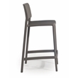 Omax Decor Cleo Plastic Stackable Counter Height Bar Stool in Taupe - (Set of 2)