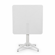 Omax Decor Flip Folding Plastic Outdoor or Indoor Bistro Dining Table in White