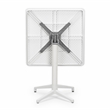 Omax Decor Flip Folding Plastic Outdoor or Indoor Bistro Dining Table in White