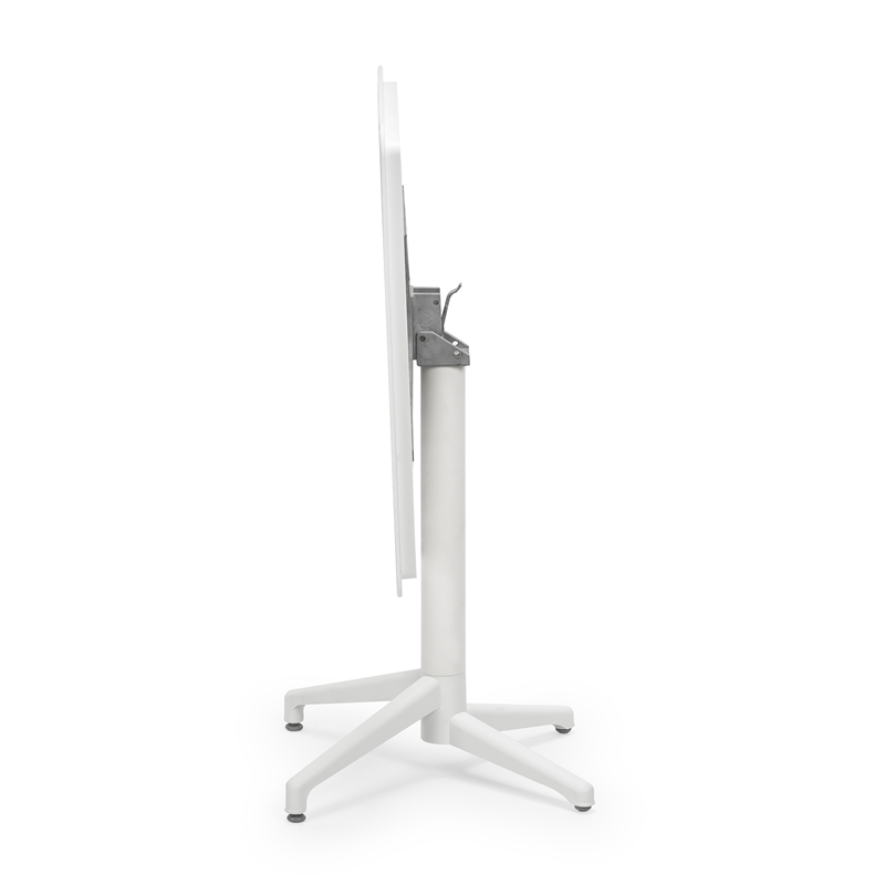 Omax Decor Flip Folding Plastic Outdoor or Indoor Bistro Dining Table in White