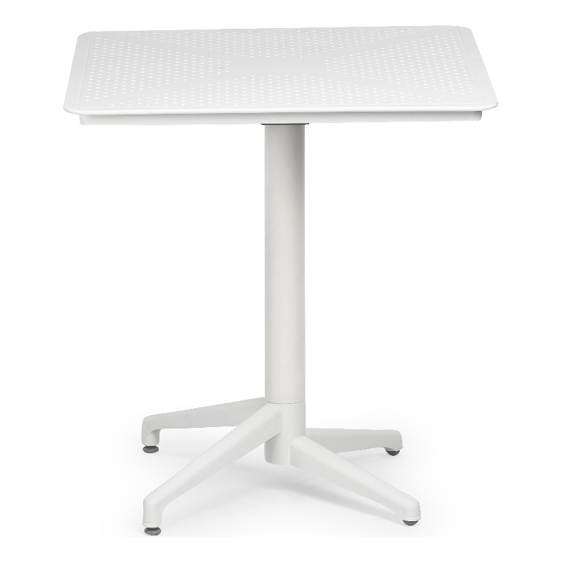 Omax Decor Flip Folding Plastic Outdoor or Indoor Bistro Dining Table in White