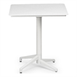 Omax Decor Flip Folding Plastic Outdoor or Indoor Bistro Dining Table in White