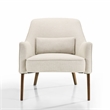 Omax Decor Jane fabric Upholstered Lounge Accent Chair in Beige