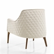 Omax Decor Jane fabric Upholstered Lounge Accent Chair in Beige