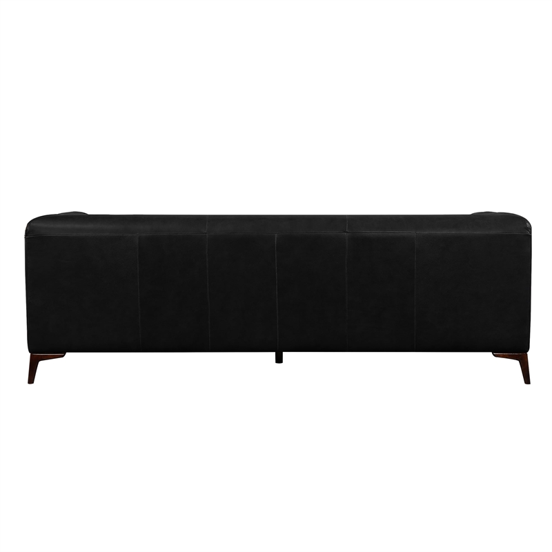 Omax Decor Havana  Sectional Modern Tufted Genuine Leather Sofa in Tan