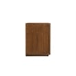 Omax Decor Venice Modern Nightstand with Soft Close Drawer in Walnut Finish