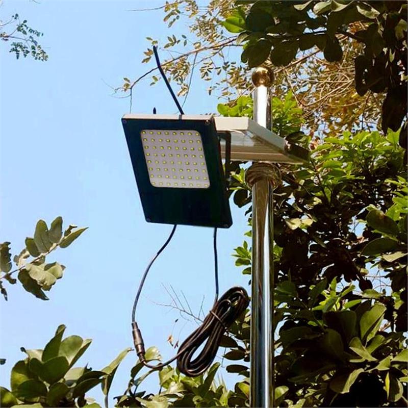 eLEDing Outdoor Integrated LED Landscape Flood Light with Panel in Black