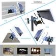eLEDing 100W 650WH Battery and 3 Wifi Cameras High Voltage Solar Panel in Silver