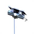 eLEDing 100W 650WH Battery and 3 Wifi Cameras High Voltage Solar Panel in Silver