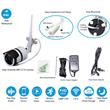 eLEDing 100W 650WH Battery and 3 Wifi Cameras High Voltage Solar Panel in Silver