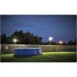eLEDing 3000K 10W 5th Gen Solar Hybrid Microgrid LED Street Light in Silver
