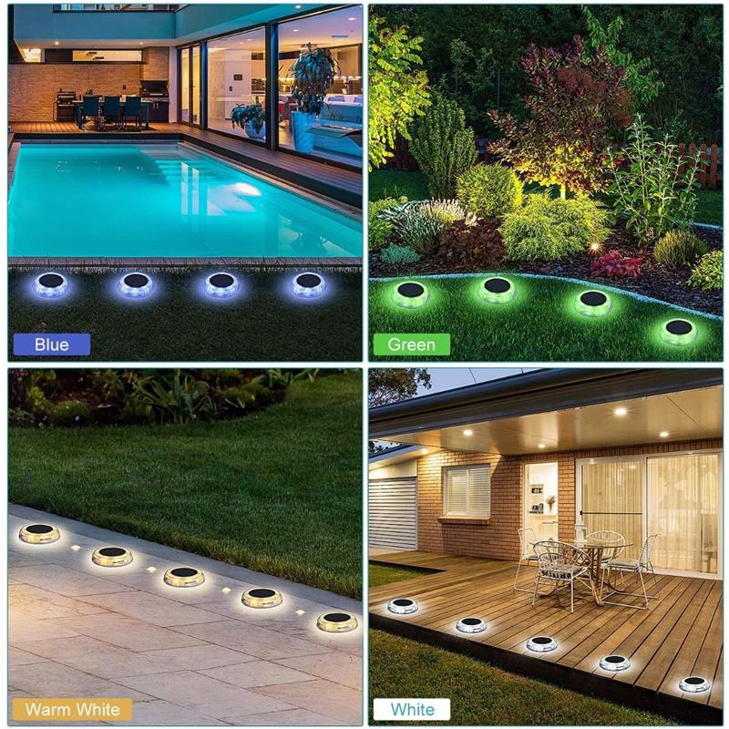 eLEDing 4-light Deco LED Garden Pool Porch Waterproof Light in Multi-Color
