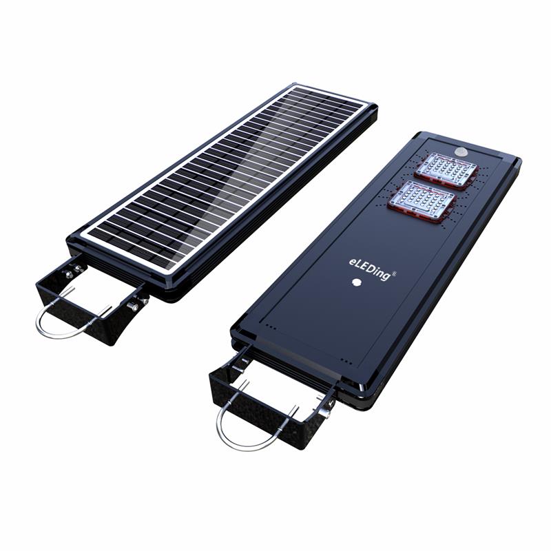 eLEDing Solar Power AI-Smart 3200 Lumens Cree LED Area Parking Light in Black