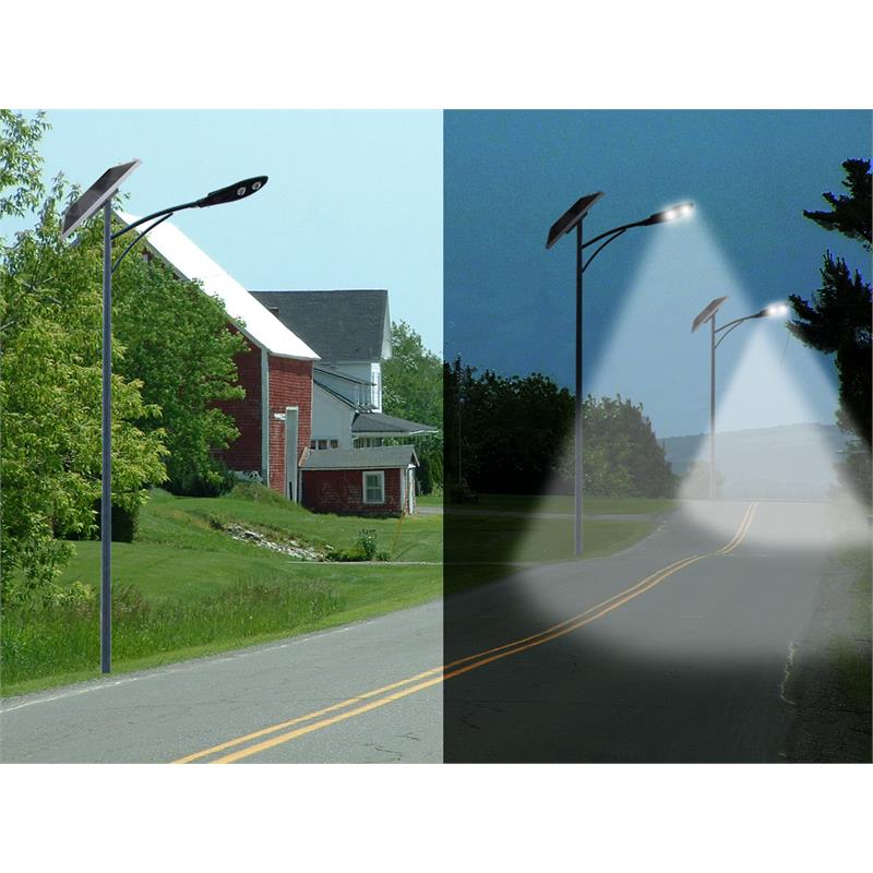 eLEDing 50W Solar Panel and 30W Cobra Head Light Solar Power SMART in Silver