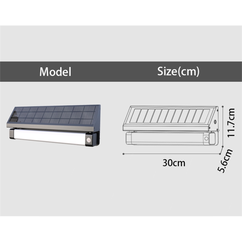 eLEDing Solar Power SMART 180Degree Sensor Selectable LED Flood Wall Light Black