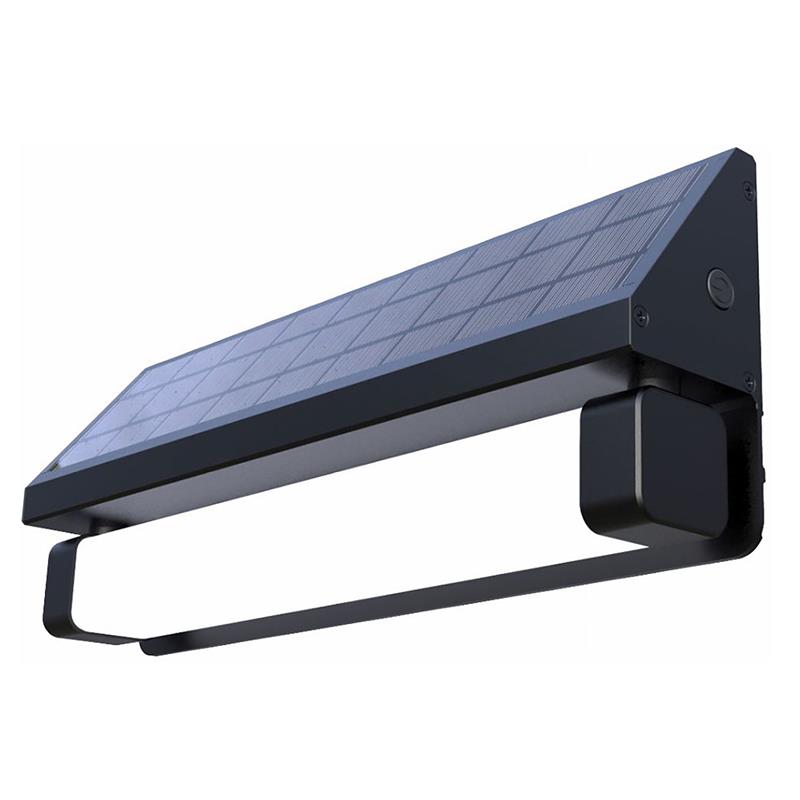 eLEDing Solar Power SMART 180Degree Sensor Selectable LED Flood Wall Light Black