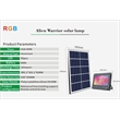 16W/2100LM Black Outdoor Integrated RGB LED Flood Light w/ Color Change w/ Music