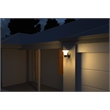 eLEDing Outdoor Aluminum Wall Light with Crystal Diamond Design in Black