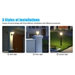 eLEDing Outdoor Aluminum Wall Light with Crystal Diamond Design in Black
