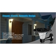 eLEDing Outdoor Aluminum Wall Light with Crystal Diamond Design in Black