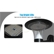 eLEDing Outdoor Aluminum Wall Light with Crystal Diamond Design in Black
