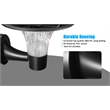 eLEDing Outdoor Aluminum Wall Light with Crystal Diamond Design in Black