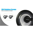 eLEDing Outdoor Aluminum Wall Light with Crystal Diamond Design in Black