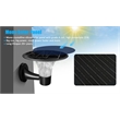 eLEDing Outdoor Aluminum Wall Light with Crystal Diamond Design in Black